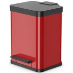 Контейнер для мусора Hailo Oko Duo Plus M, 2х9 л, красный (0622-240)