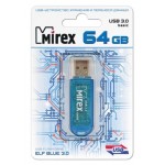 USB-флешка Mirex Elf 3.0 64GB Blue (13600-FM3BEF64)