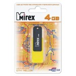 USB-флешка Mirex City 4GB Yellow (13600-FMUCYL04)
