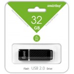 USB флешка Smartbuy Quartz Series 32GB, Black (SB32GBQZ-K)