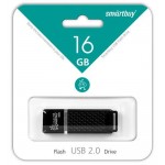 USB флешка Smartbuy Quartz Series 16GB, Black (SB16GBQZ-K)